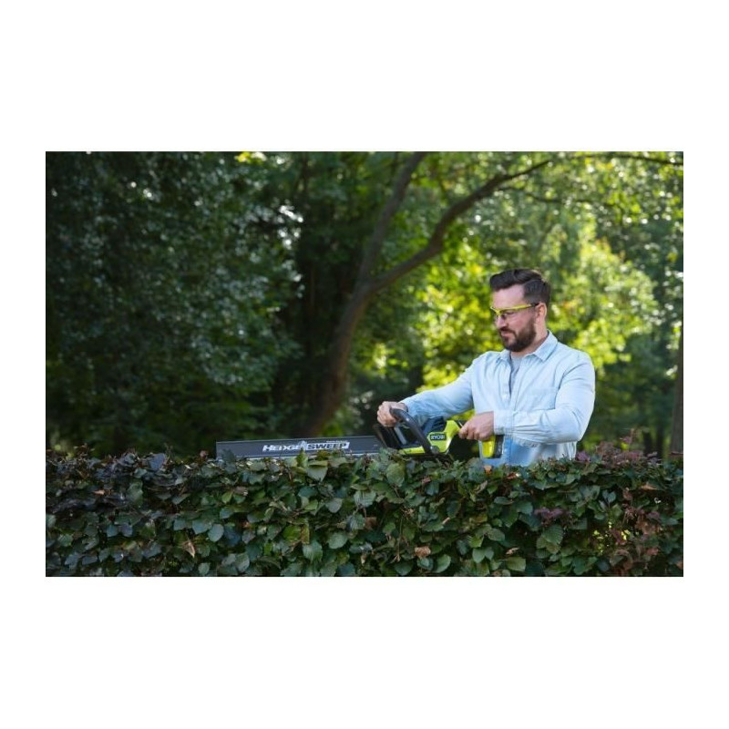 RYOBI ONE + LINEA Cordless Hedge Trimmer 18V - Inline Design - 55cm Bl