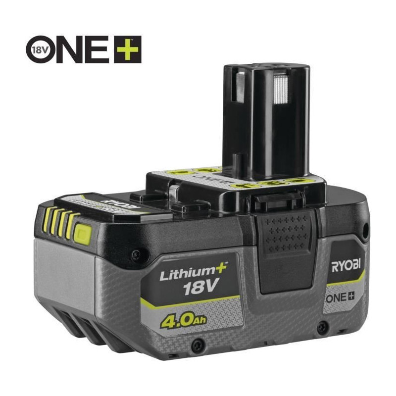 RYOBI - 1 x 18V ONE+ 4.0 Ah compact lithium+ battery and 1 x 2.0 A fas