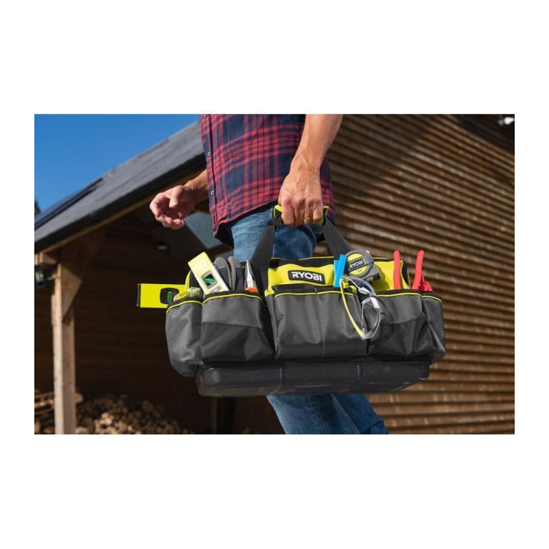 RYOBI - Bag with reinforced bottom 46 x 26 x 29 cm for 3 or 4 tools -