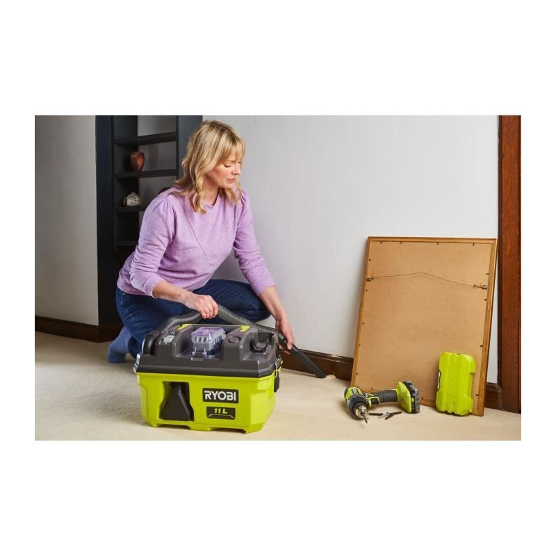 RYOBI - 18V ONE+ Workshop Vacuum Cleaner - 11.8 kPa - 11 L Collector -