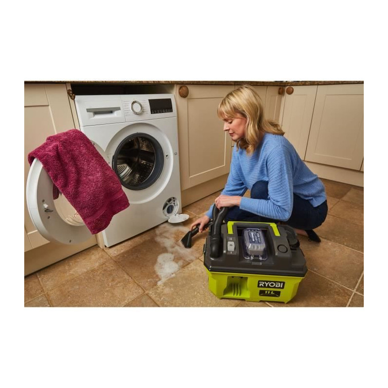 RYOBI - 18V ONE+ Workshop Vacuum Cleaner - 11.8 kPa - 11 L Collector -