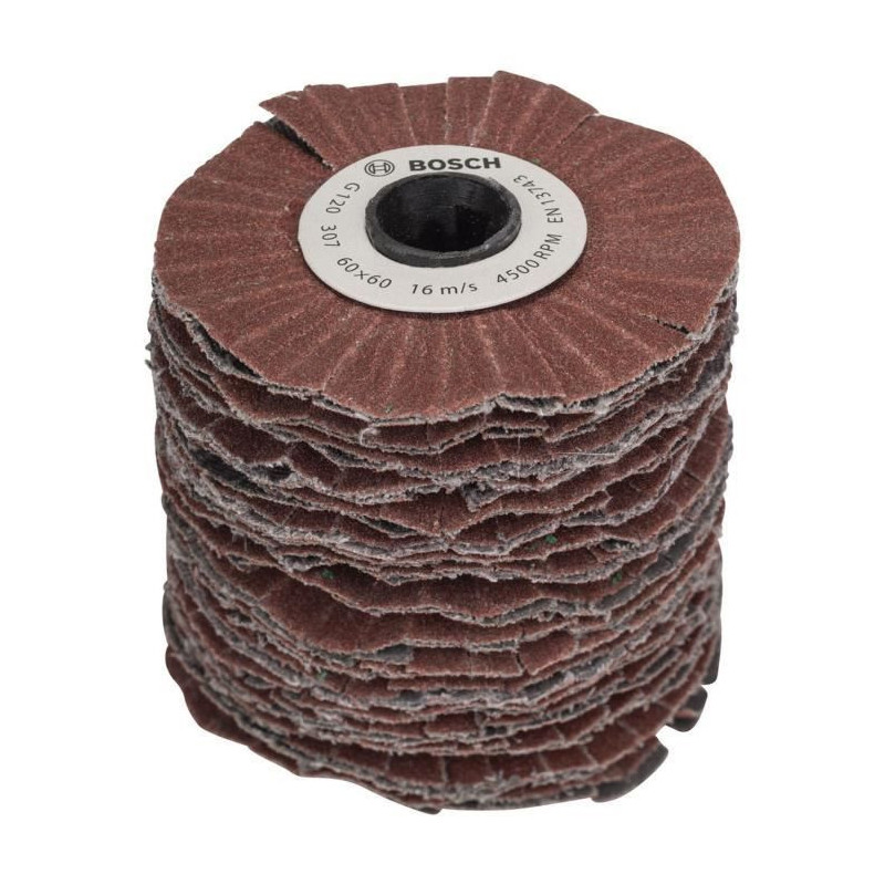 Bosch abrasive cylinder - (120 grain, 60mm roller width, flexible, acc