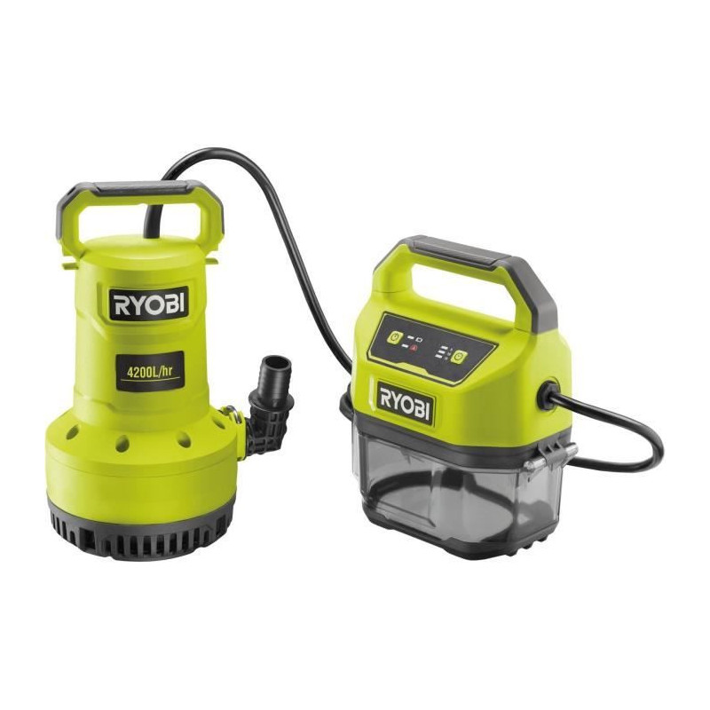 RYOBI - 18V evacuation pump - 4,200 l/h - max. immersion 5 m - IPX7 -