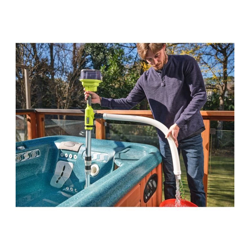 RYOBI - 18V telescopic pump - 3,360 l/h - max. immersion 1.2 m - IPX5