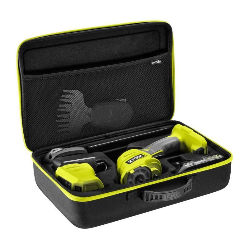 RYOBI - 18V ONE+ Grass Shears / Plant Sculptor - Storage Case + 2.0 Ah