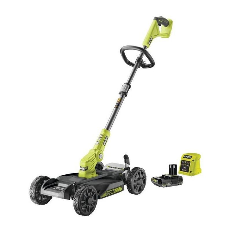 RYOBI - 18V ONE+ 3-in-1 Lawn Mower - Trimmer / Edger / Edger - 30 cm c