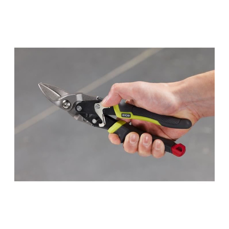 Set of 3 aviation shears - RYOBI - Universal, right pass-through, left