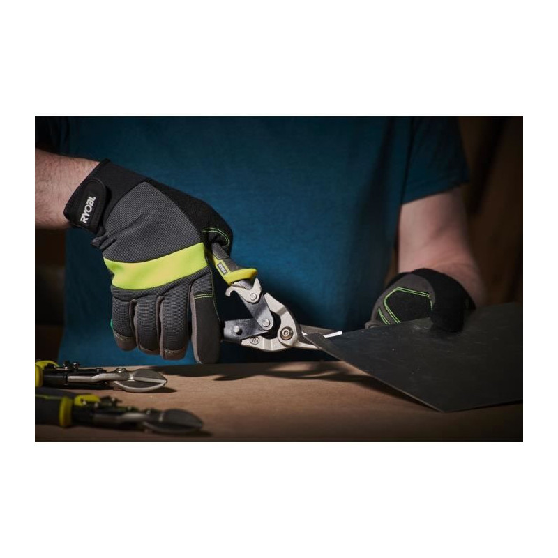 Set of 3 aviation shears - RYOBI - Universal, right pass-through, left