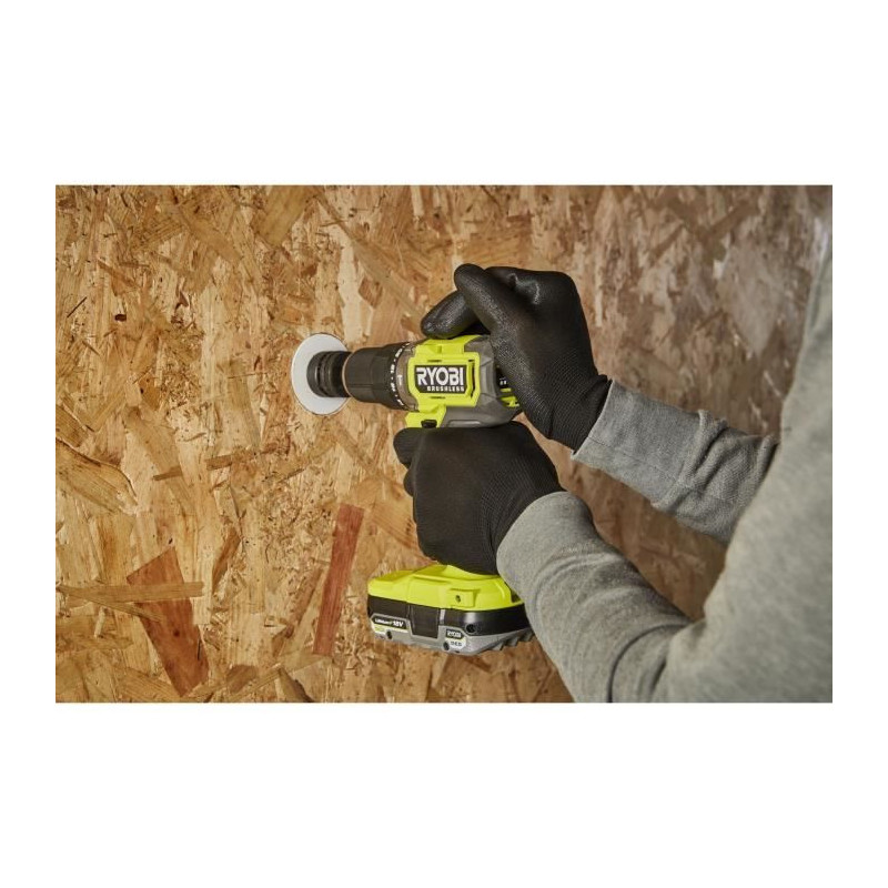 RYOBI - BRUSHLESS 18V ONE+ 54 Nm impact drill driver - 2 batteries 4 &