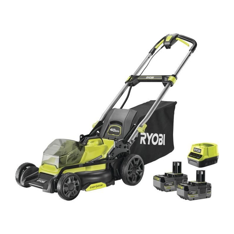 RYOBI - 18V Brushless push lawn mower - 40 cm cutting diameter - colle