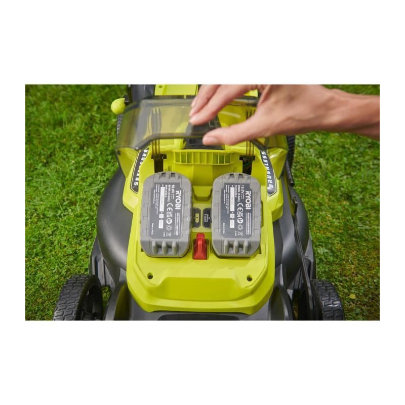 RYOBI - 18V Brushless push lawn mower - 40 cm cutting diameter - colle