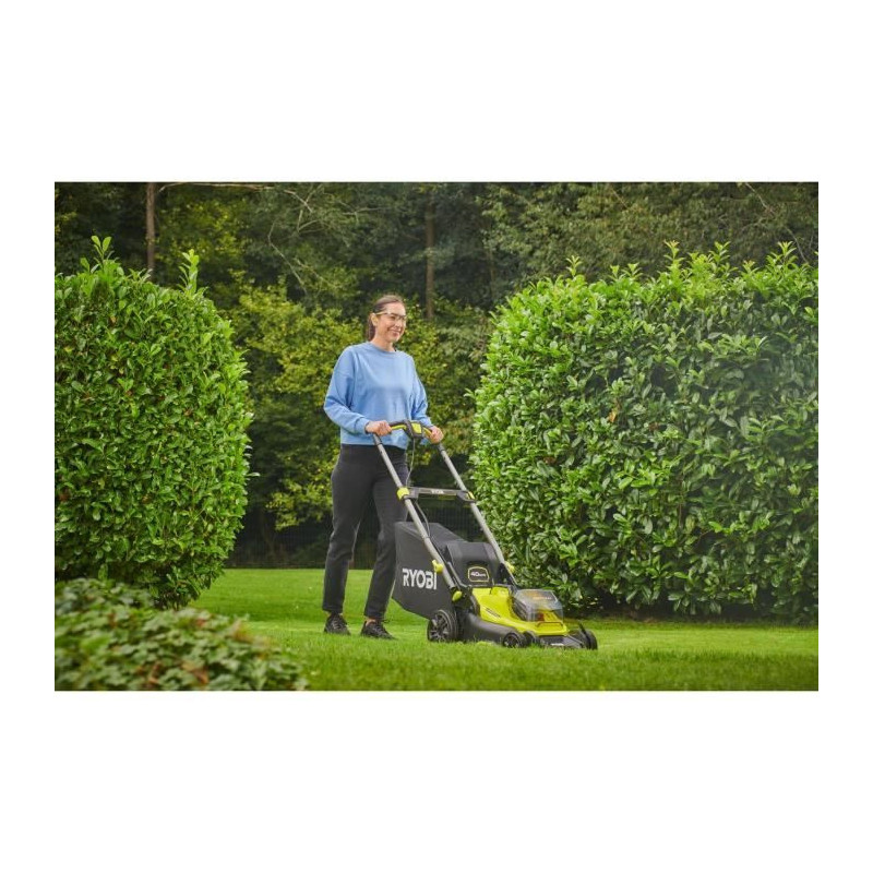 RYOBI - 18V Brushless push lawn mower - 40 cm cutting diameter - colle