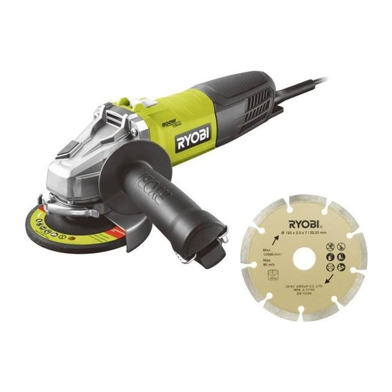 RYOBI Angle grinder - 800W - 125 mm