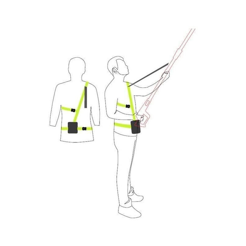 RYOBI 450W pole hedge trimmer - 45 cm blade
