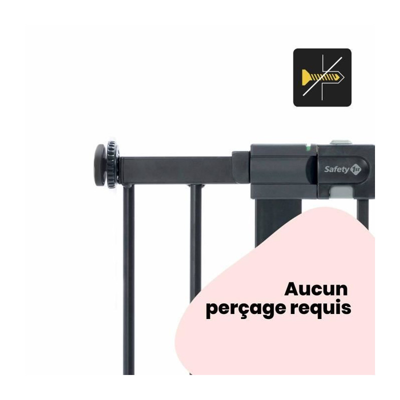 Extension for barriers U-PRESSURE metal 14 CM metal Black