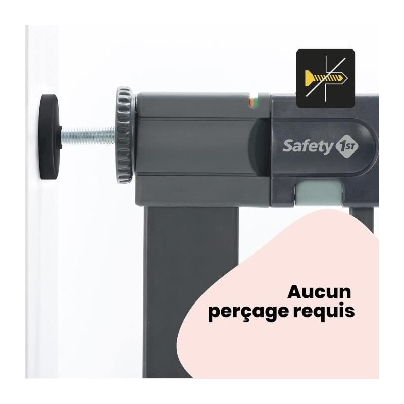 SAFETY 1St Easy Close Child Safety Barrier - Metal - Black