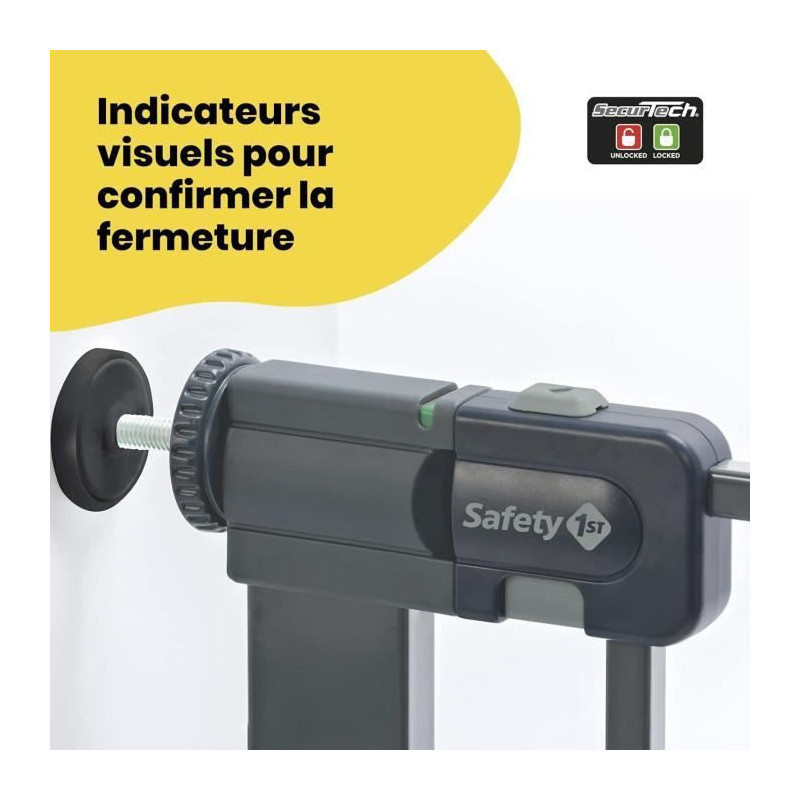 SAFETY 1St Easy Close Child Safety Barrier - Metal - Black