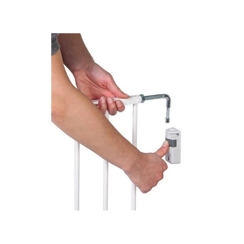 Barriere Safety First wall-fix extending metal blanche