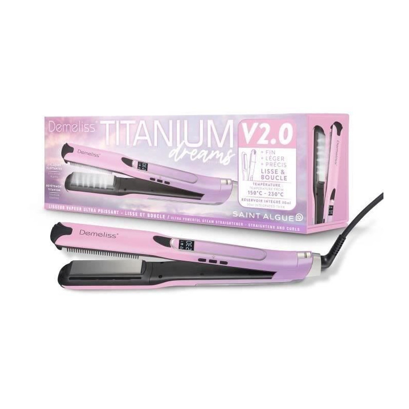 SAINT ALGUE steam straightener - 20037 - aluminum plate and titanium c