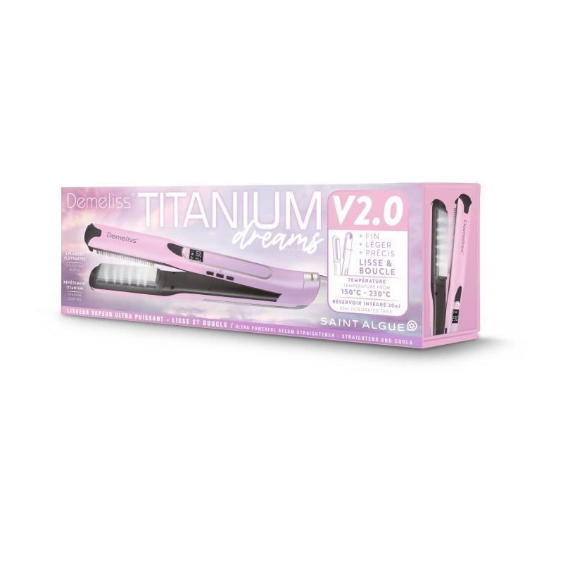 SAINT ALGUE steam straightener - 20037 - aluminum plate and titanium c