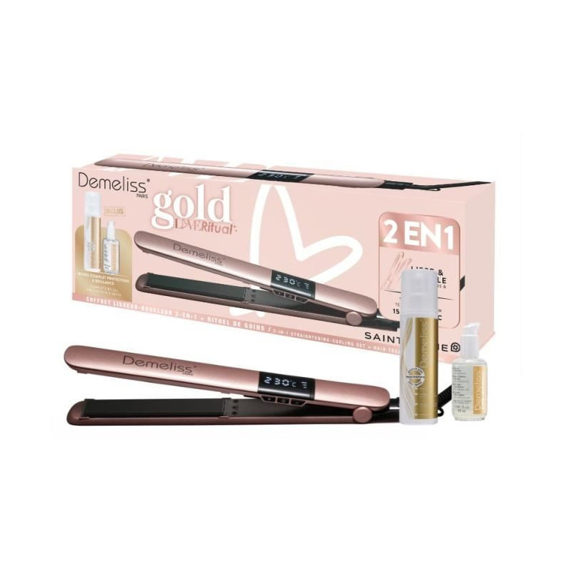 Straightener box - SAINT ALGUE Demeliss Gold Love - plate 25x120 mm -