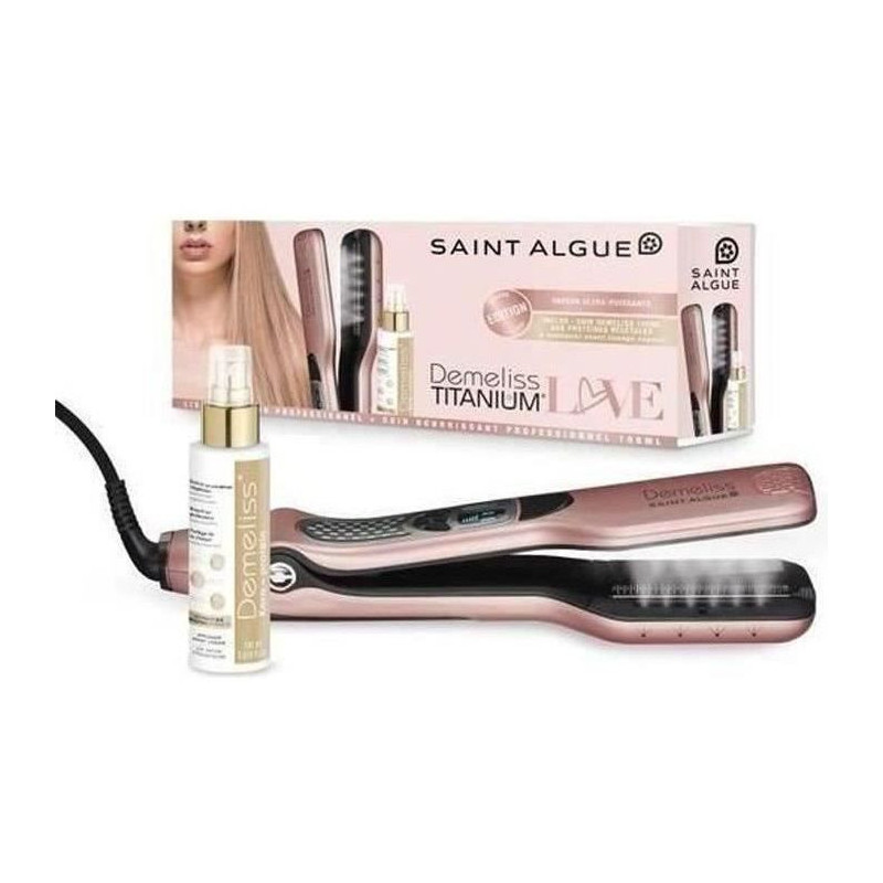SAINT ALGUE Demeliss TITANIUM Love Edition Steam straightener Case GOL