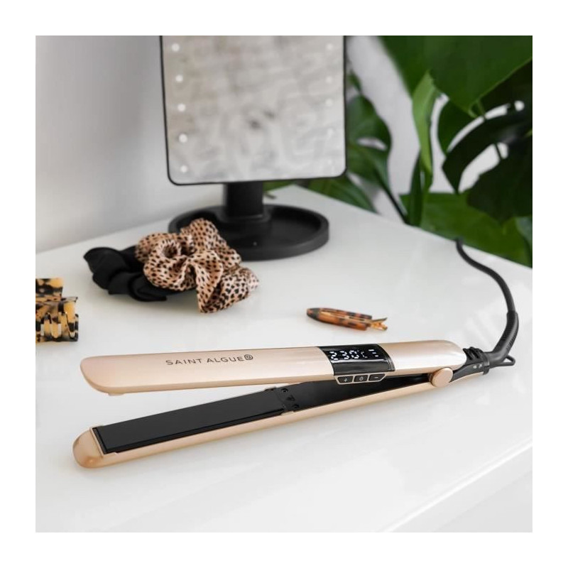 SAINT ALGUE 3963 - Demeliss GOLD hair straightener - Ceramic coating -