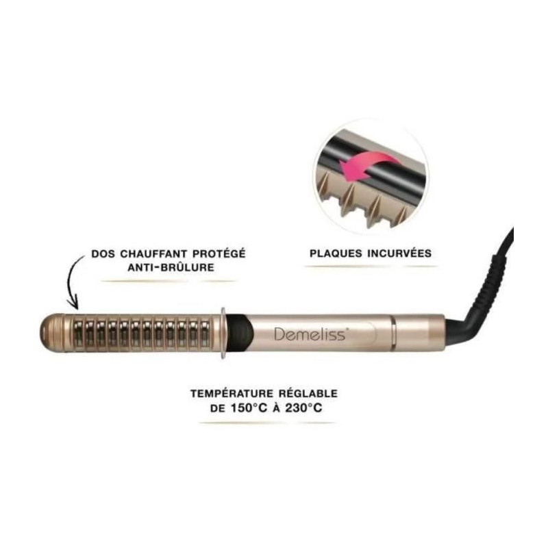 SAINT ALGUE Demeliss XCURLER 3965 - Professional Hair Straightener - H