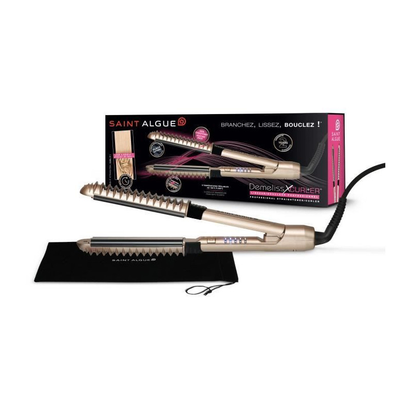 SAINT ALGUE Demeliss XCURLER 3965 - Professional Hair Straightener - H