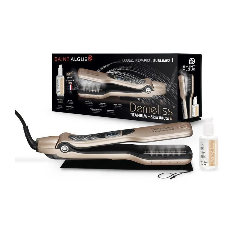SAINT ALGUE 3992 - Demeliss Titanium box: Steam straightener + Elixir