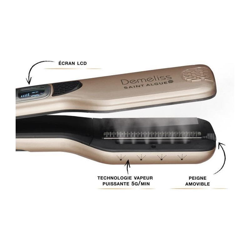 SAINT ALGUE 3992 - Demeliss Titanium box: Steam straightener + Elixir