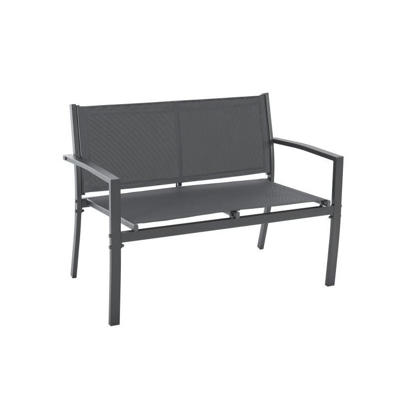 Garden furniture - Steel structure - 4 people - Grey