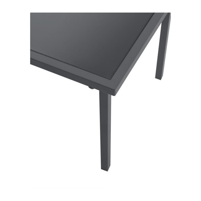 Garden furniture - Steel structure - 4 people - Grey