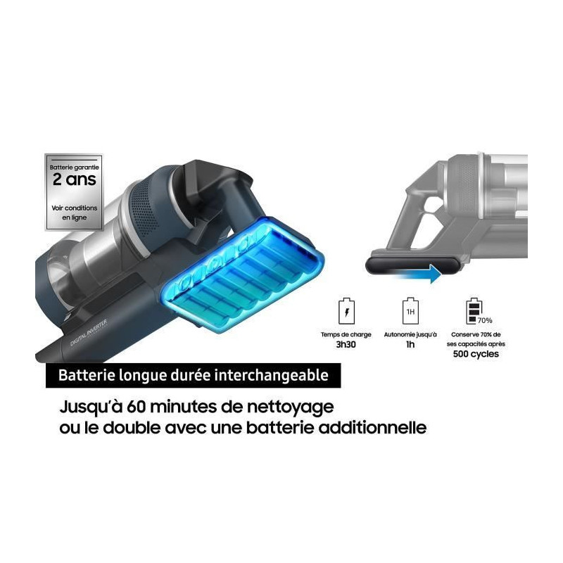 SAMSUNG Jet 85 Complete VS20C85G4TB - Cordless Stick Vacuum Cleaner -