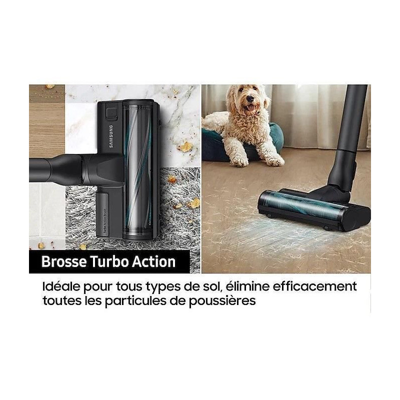 SAMSUNG Jet 75E Turbo VS20B75B1R4 - Broom vacuum cleaner - 200 AW powe