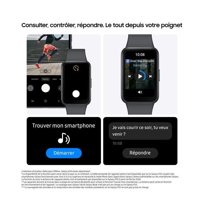 SAMSUNG Galaxy Fit 3 Connected Bracelet Gray