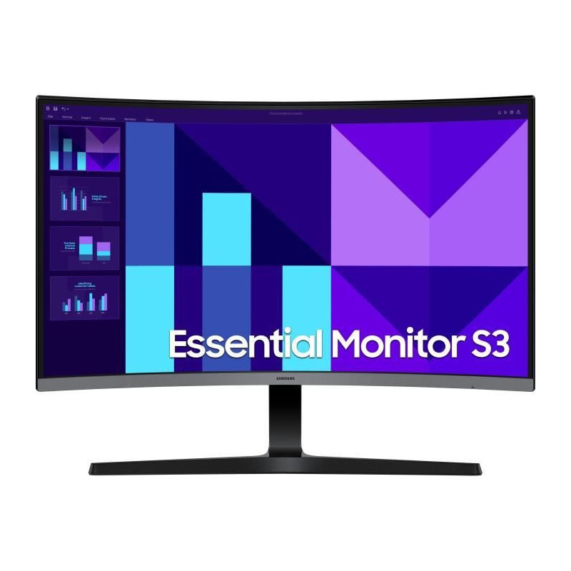 PC monitor - Samsung - LS27D390GAUXEN - 27'' - 1800R - FHD 1920x1080 -