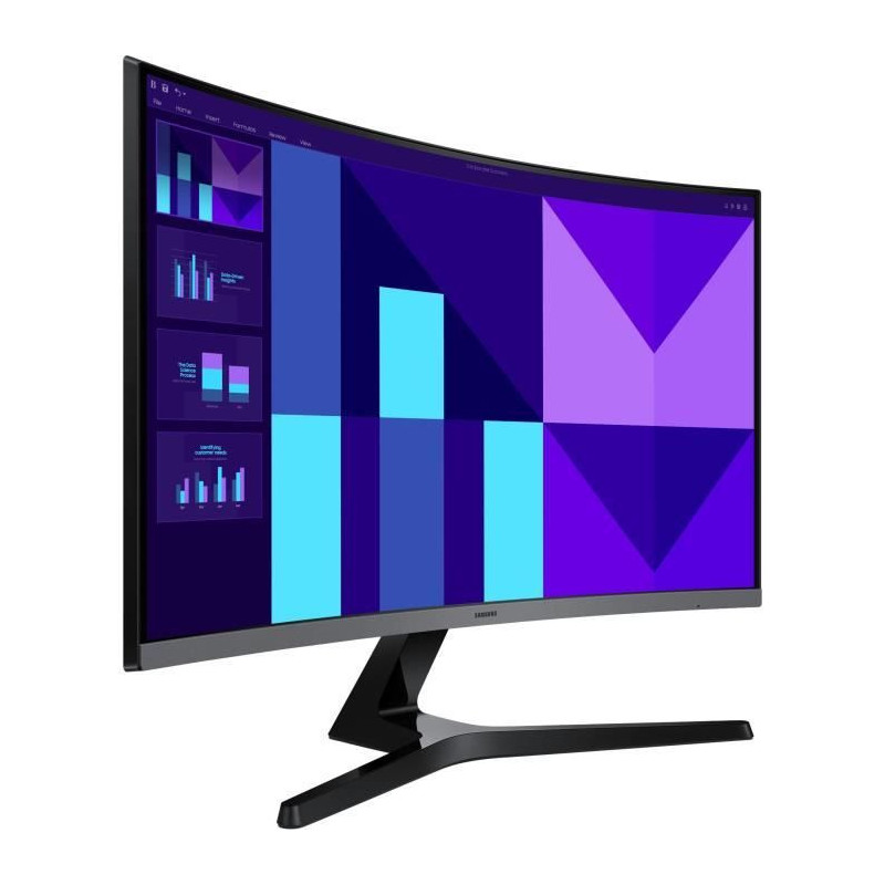 PC monitor - Samsung - LS27D390GAUXEN - 27'' - 1800R - FHD 1920x1080 -