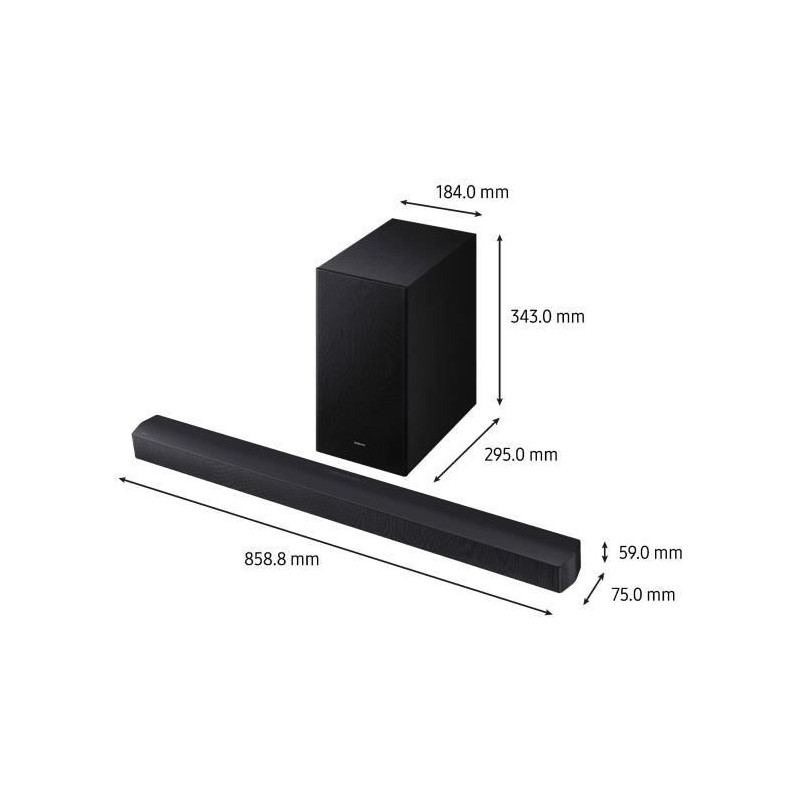 SAMSUNG HW-B66CF/XE - Series 3.1ch soundbar - 6.5'' wireless subwoofer