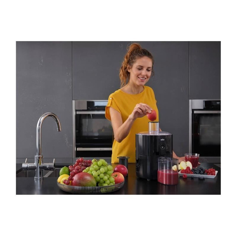 BRAUN SI3100BK Juicer - FastXtract and ColdXtract Technology - Foam Se