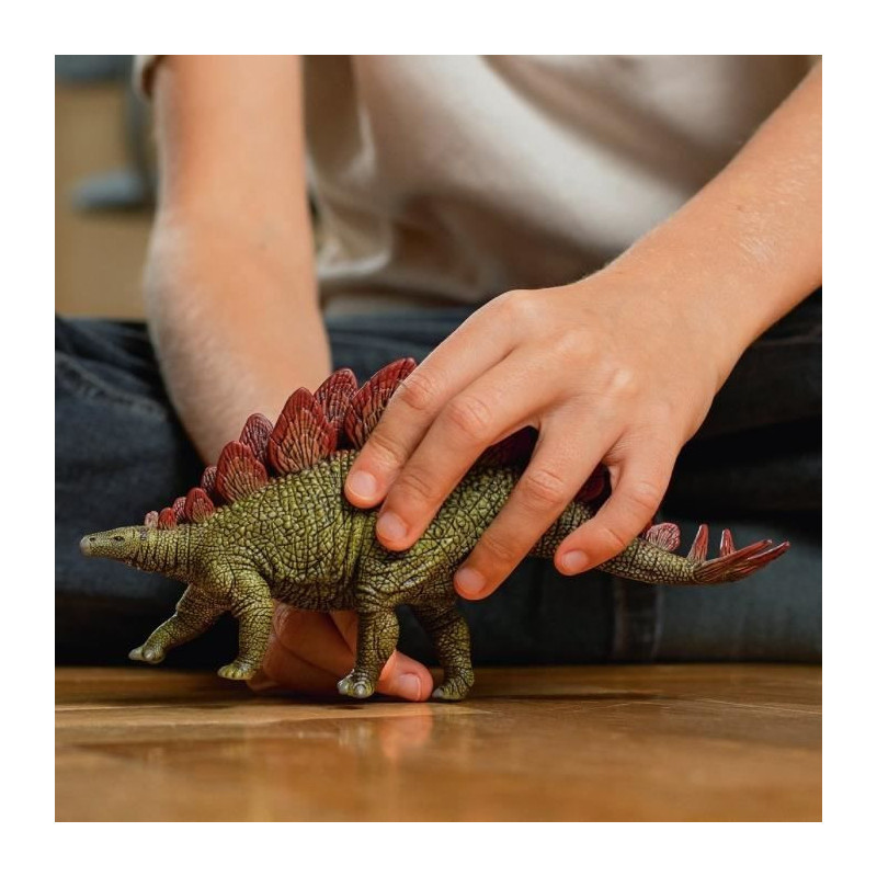 Stegosaurus, figurine with realistic details, dinosaur toy inspiring i
