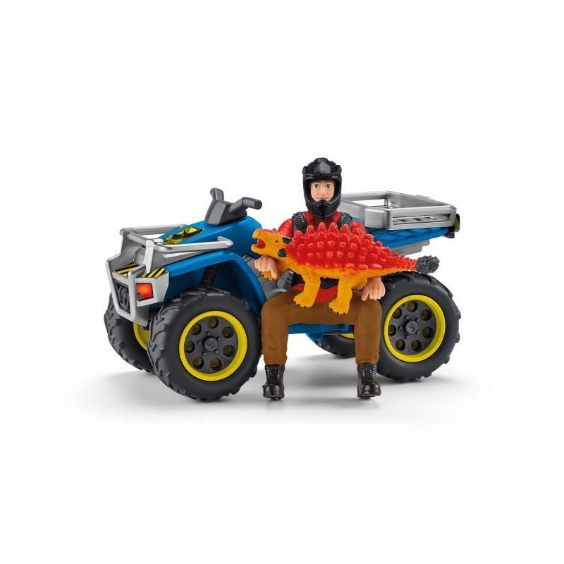 Schleich - Flight on Quad against Velociraptor - 41466
