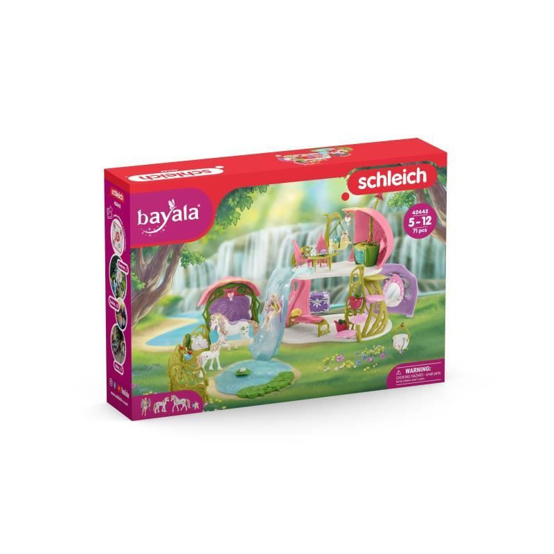Schleich - glitter house with unicorns, lake and stable - 42445