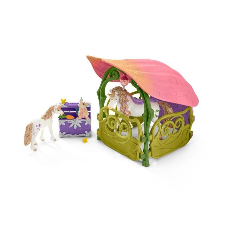 Schleich - glitter house with unicorns, lake and stable - 42445