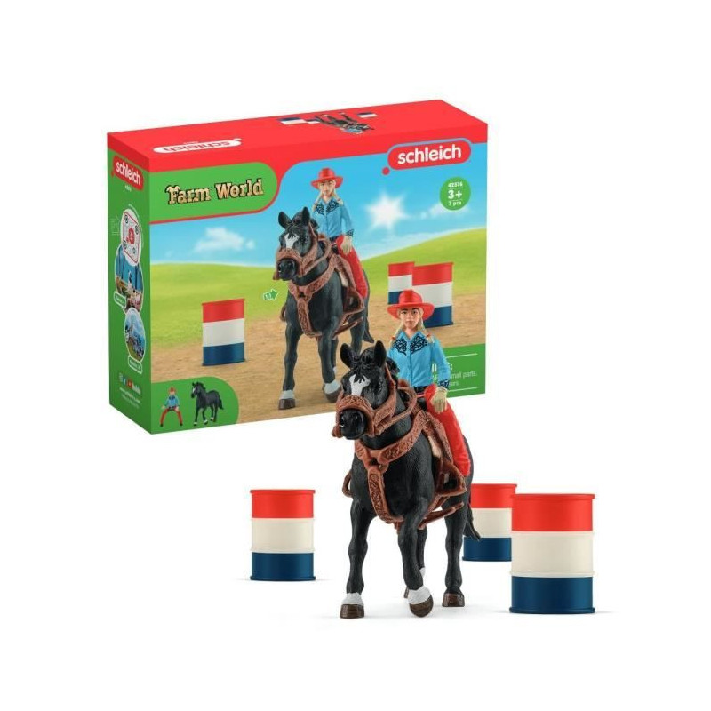 Schleich - Cowgirl and Racing Tonneaux - 42576 - Farm World range