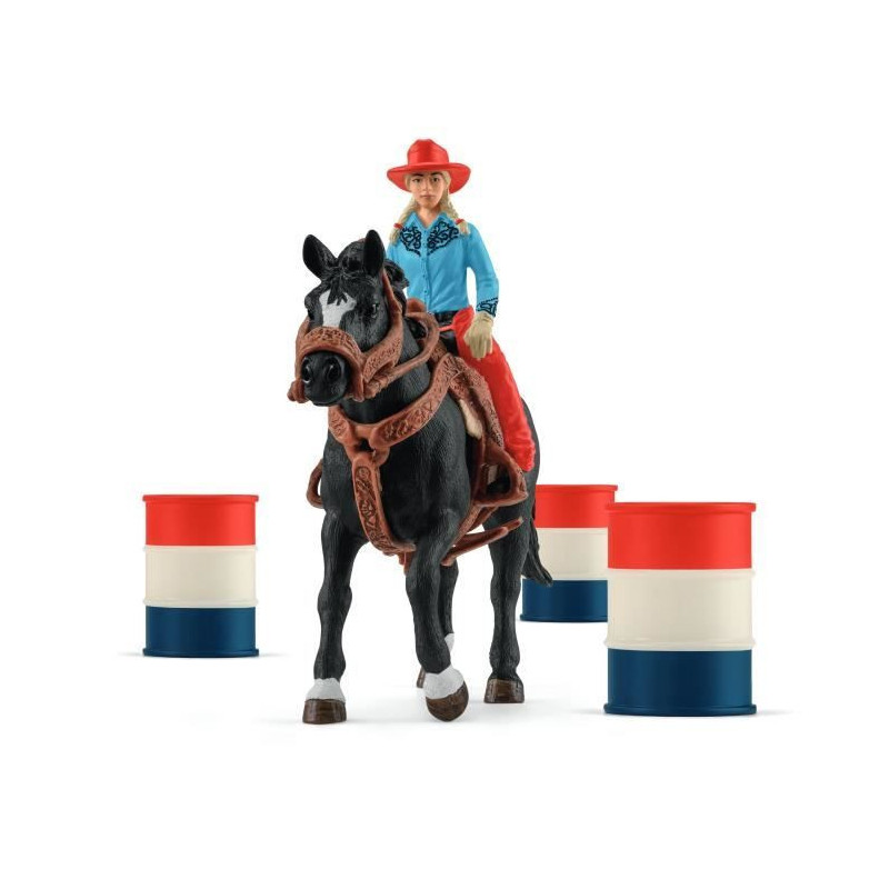 Schleich - Cowgirl and Racing Tonneaux - 42576 - Farm World range