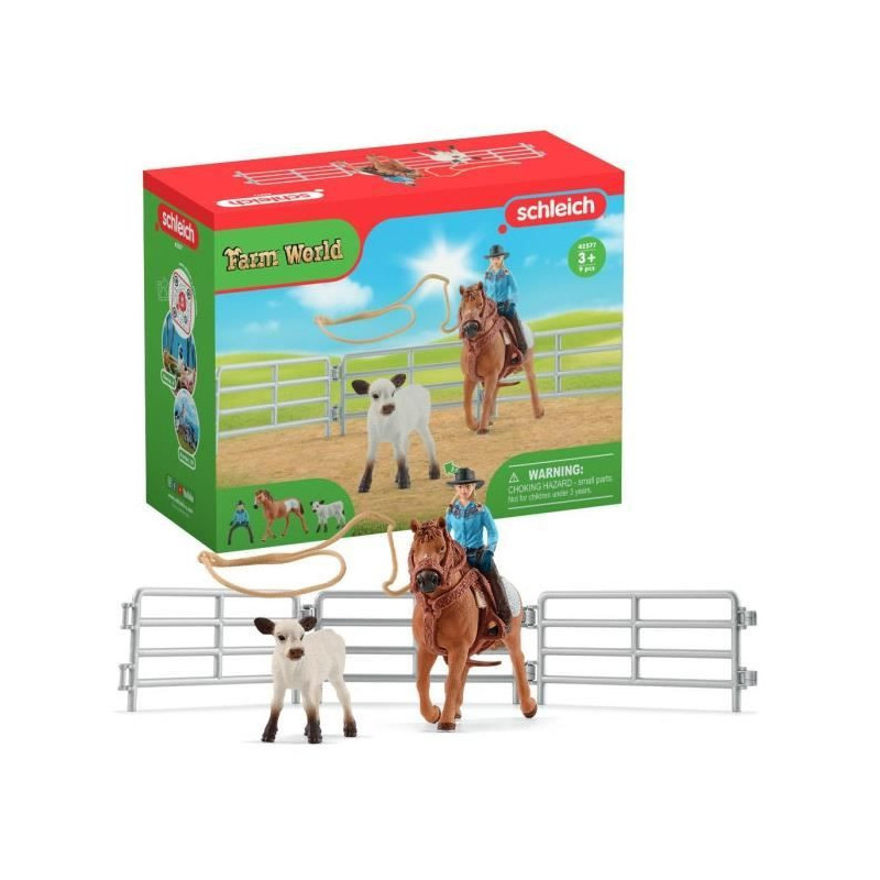 Schleich - Cowboy team and their lassos - 42577 - Farm World range