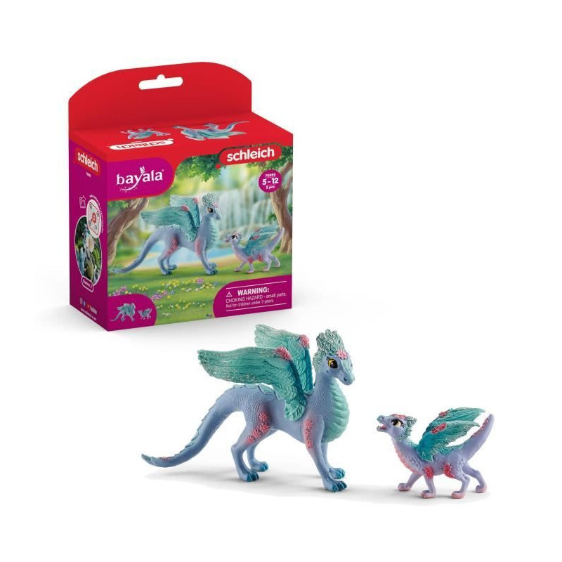 Schleich - Flower dragon with its little one - 70592