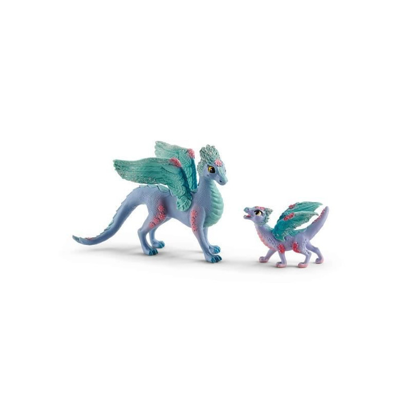 Schleich - Flower dragon with its little one - 70592