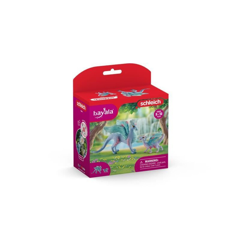 Schleich - Flower dragon with its little one - 70592